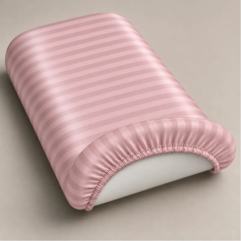 Комплект постельного белья в коляску 60*80 Satin Stripe 30-0007 Pink - 2