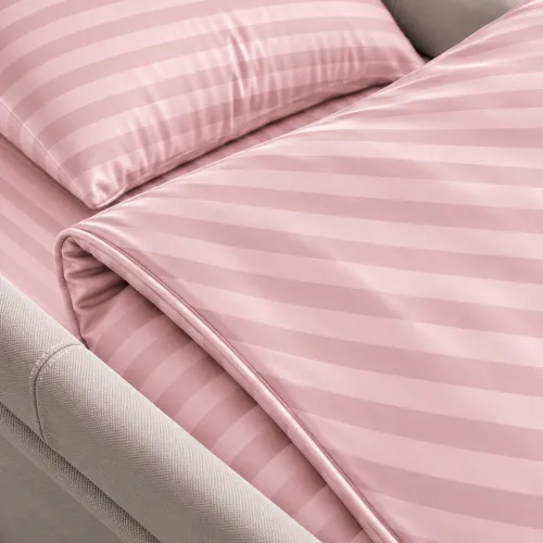 Комплект постельного белья в коляску 60*80 Satin Stripe 30-0007 Pink - 4