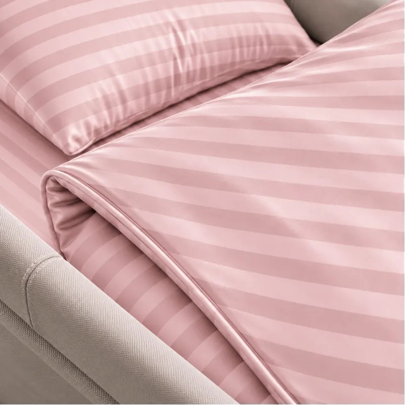 Комплект постельного белья в коляску 60*80 Satin Stripe 30-0007 Pink - 3