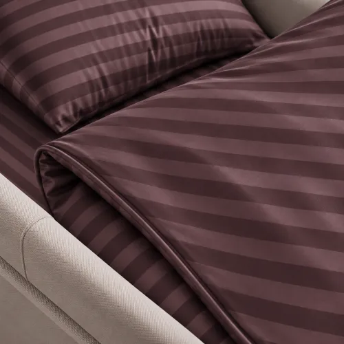 Комплект постельного белья в коляску 60*80 Satin Stripe 30-0008 Smoky Pink - 4