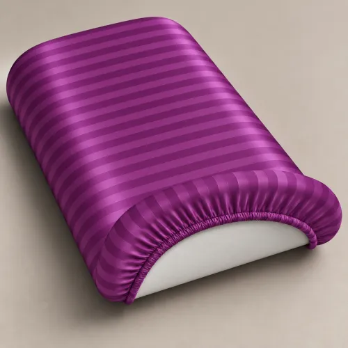 Комплект постельного белья в коляску 60*80 Satin Stripe 30-0009 Purple - 3