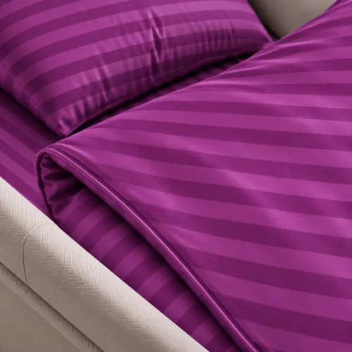 Комплект постельного белья в коляску 60*80 Satin Stripe 30-0009 Purple - 4
