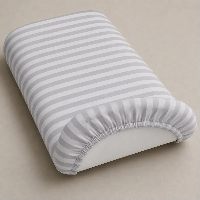 Комплект постельного белья в коляску 60*80 Satin Stripe 30-0010 Light Gray - 3