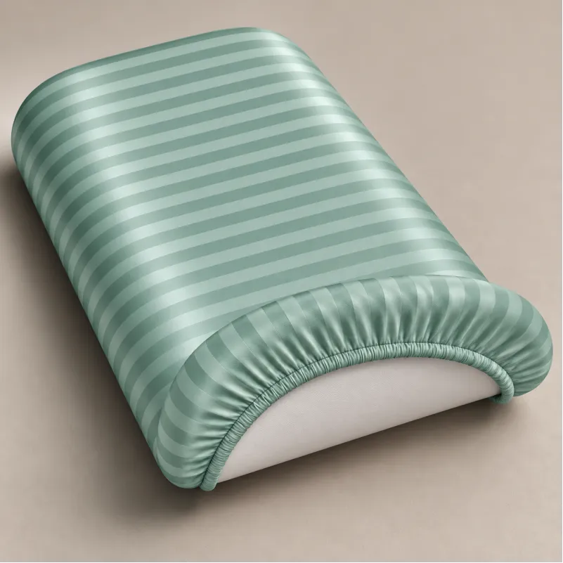 Комплект постельного белья в коляску 60*80 Satin Stripe 30-0015 Green Wave - 3