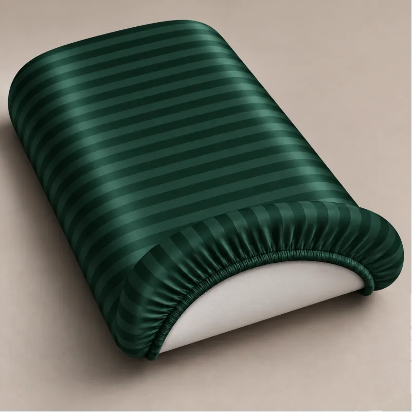 Комплект постельного белья в коляску 60*80 Satin Stripe 30-0017 Green - 2