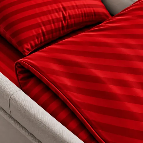 Комплект постельного белья в коляску 60*80 Satin Stripe 30-0018 Red - 4