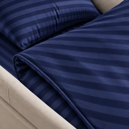 Комплект постельного белья в коляску 60*80 Satin Stripe 30-0020 Smoky Blue - 4