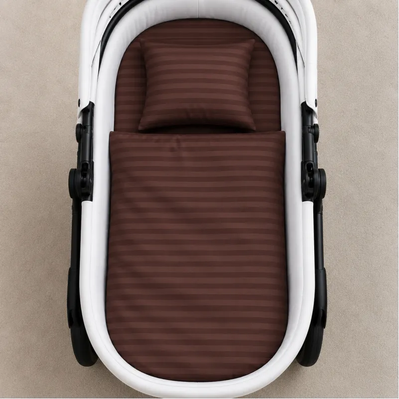 Комплект постельного белья в коляску 60*80 17-0617 Stripe Brown - 1