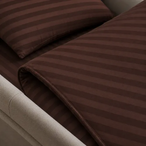 Комплект постельного белья в коляску 60*80 17-0617 Stripe Brown - 3