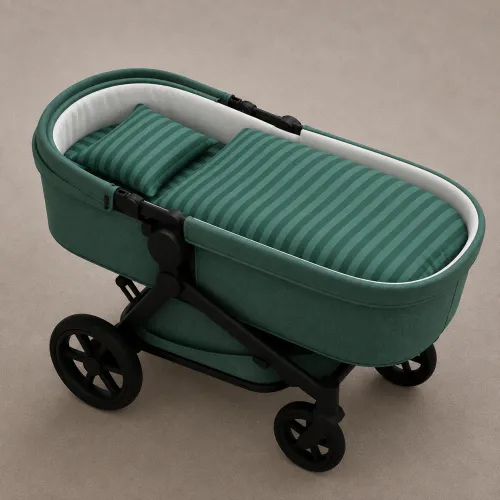 Комплект постельного белья в коляску 60*80 17-0612 Stripe Emerald - 1