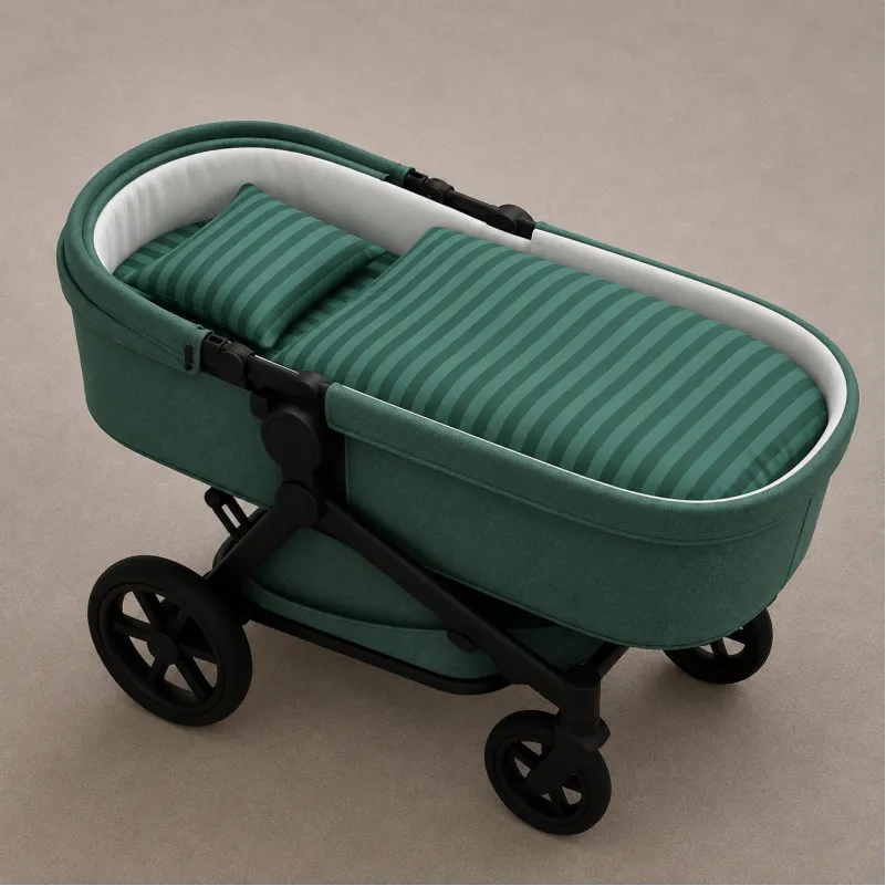 Комплект постельного белья в коляску 60*80 17-0612 Stripe Emerald