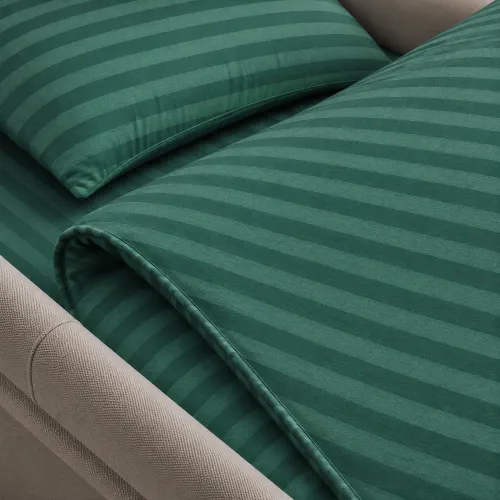 Комплект постельного белья в коляску 60*80 17-0612 Stripe Emerald - 3