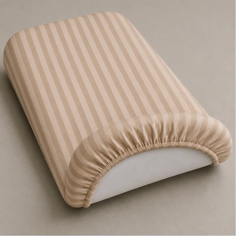 Комплект постельного белья в коляску 60*80 Ranforce Elite 17-0610 Stripe Light Brown - 2