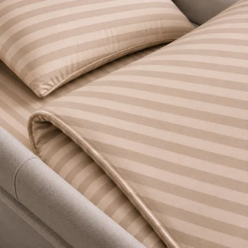 Комплект постельного белья в коляску 60*80 17-0610 Stripe Light Brown - 3