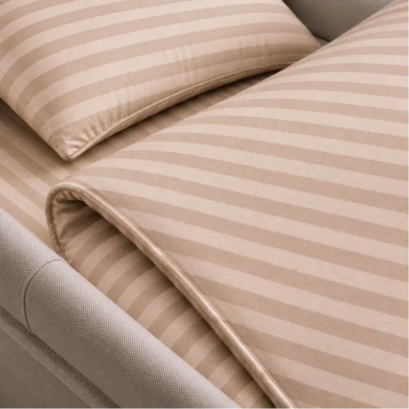 Комплект постельного белья в коляску 60*80 Ranforce Elite 17-0610 Stripe Light Brown - 3