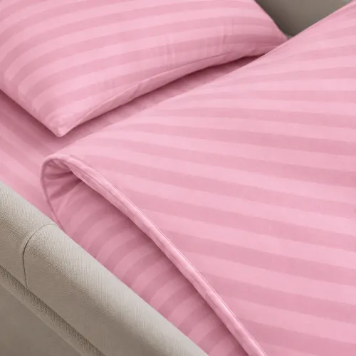 Комплект постельного белья в коляску 60*80 Ranforce Elite 17-0607 Stripe Pink - 3