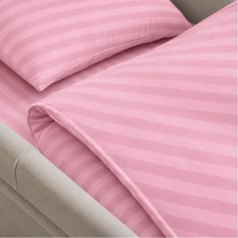 Комплект постельного белья в коляску 60*80 Ranforce Elite 17-0607 Stripe Pink - 2