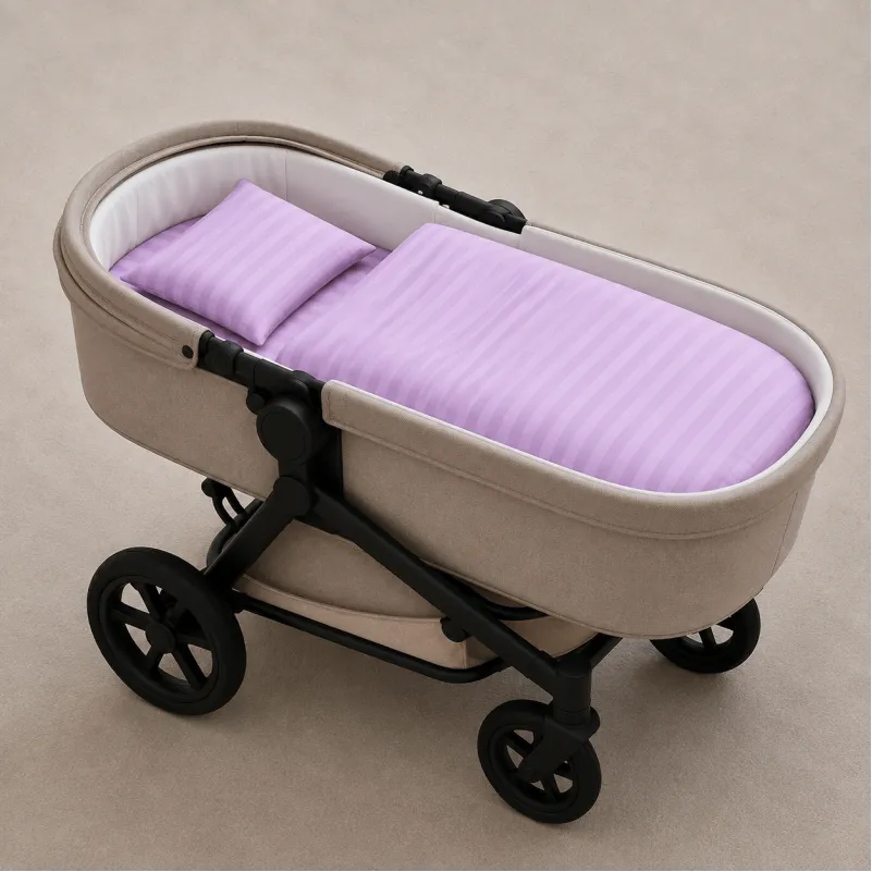 Комплект постельного белья в коляску 60*80 Ranforce Elite 17-0618 Stripe Purple