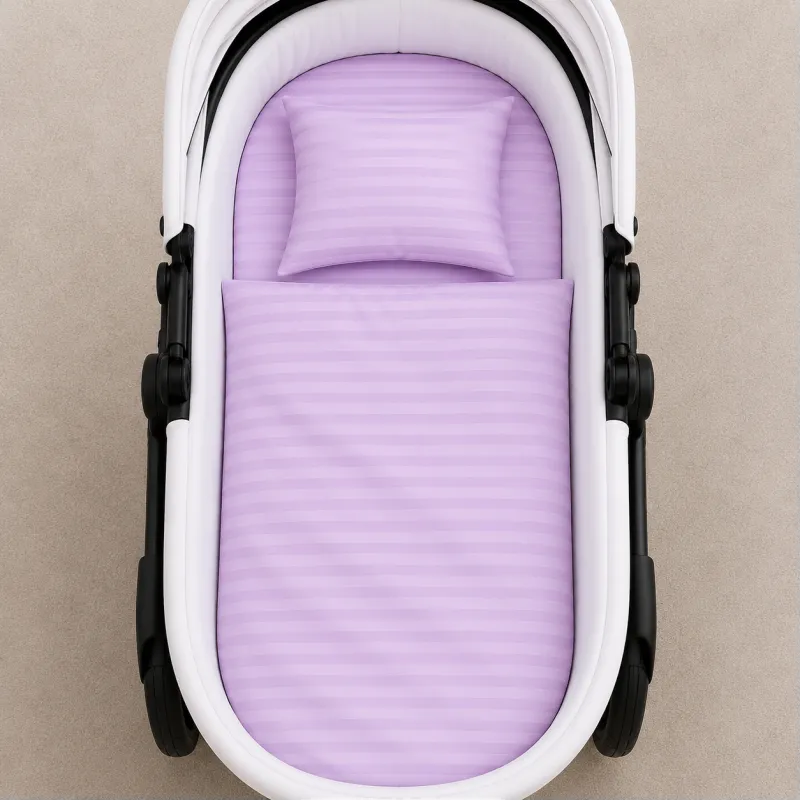 Комплект постельного белья в коляску 60*80 Ranforce Elite 17-0618 Stripe Purple - 1