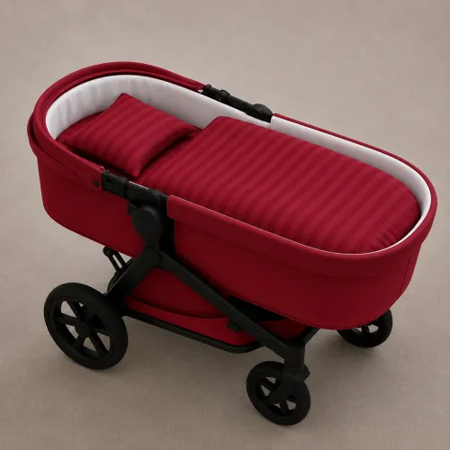 Комплект постельного белья в коляску 60*80 17-0608 Stripe Red - 1