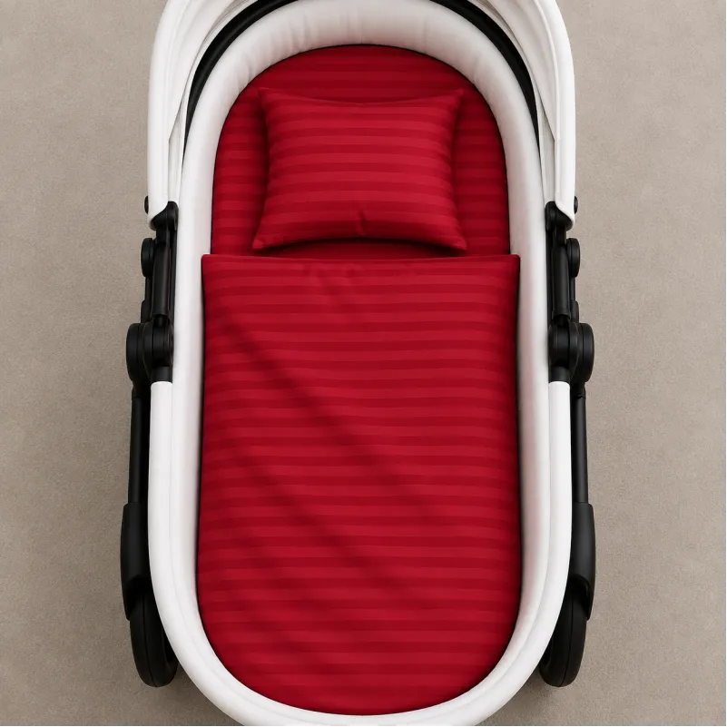 Комплект постельного белья в коляску 60*80 17-0608 Stripe Red - 1