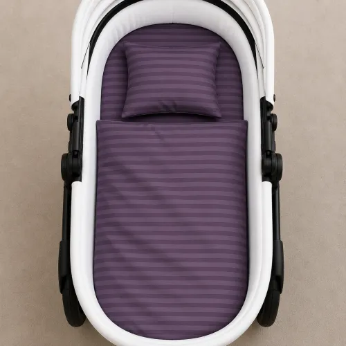 Комплект постельного белья в коляску 60*80 Ranforce Elite 17-0603 Stripe Violet - 2