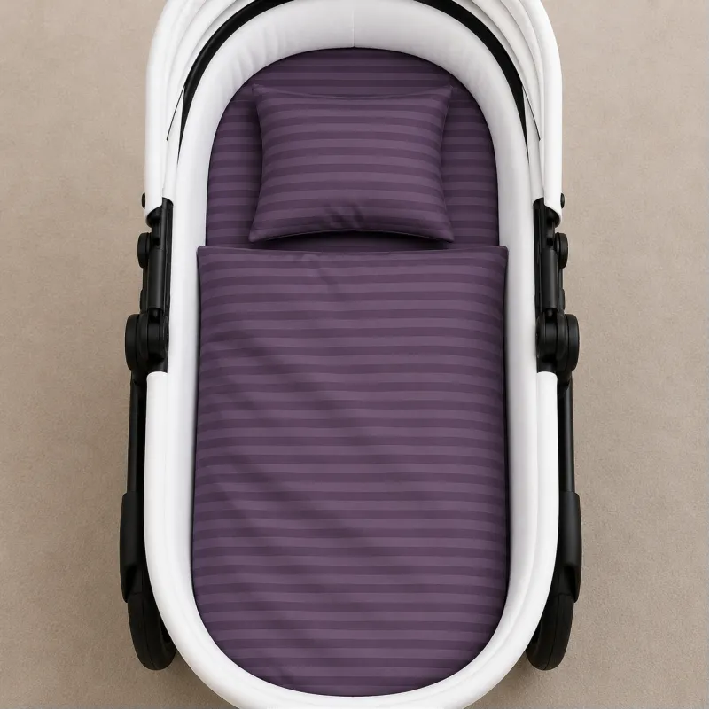 Комплект постельного белья в коляску 60*80 Ranforce Elite 17-0603 Stripe Violet - 1