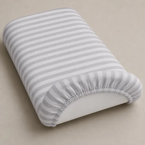 Комплект постельного белья в коляску 60*80 Ranforce Elite 17-0600 Stripe White Gray - 3