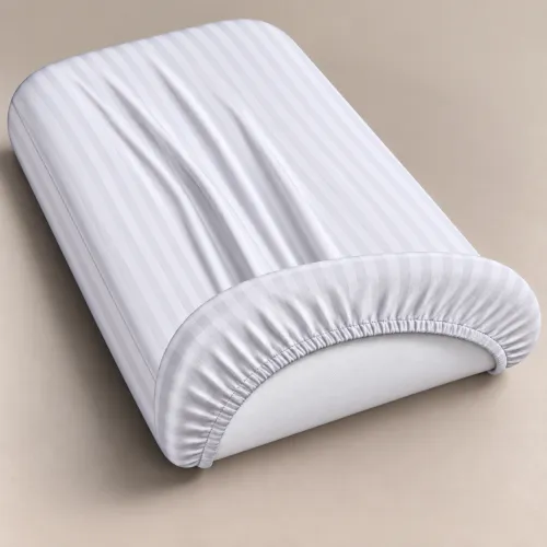 Комплект постельного белья в кроватку 90*110 Ranforce Elite 17-0600 Stripe White Gray - 4