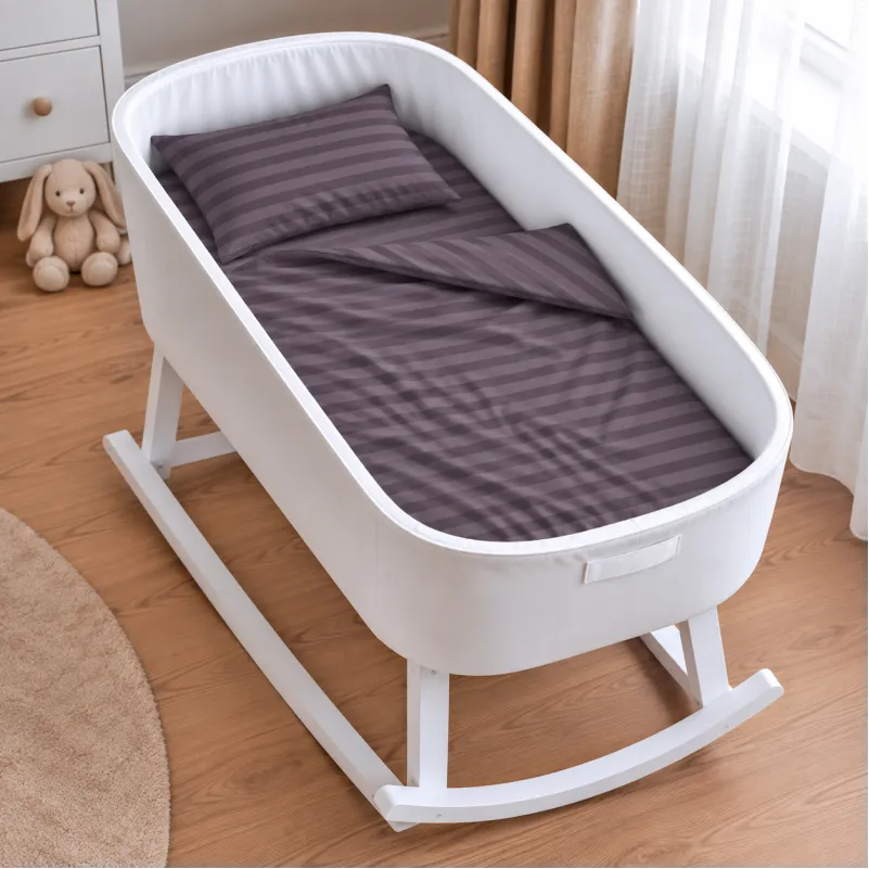 Комплект постельного белья в кроватку 90*110 Ranforce Elite 17-0603 Stripe Violet