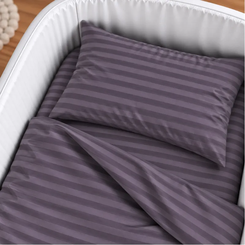 Комплект постельного белья в кроватку 90*110 Ranforce Elite 17-0603 Stripe Violet - 3