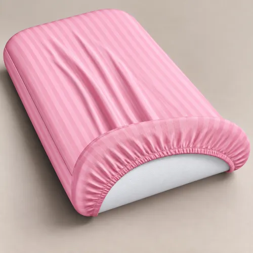 Комплект постельного белья в кроватку 90*110 Ranforce Elite 17-0607 Stripe Pink - 4