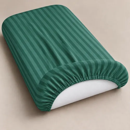 Комплект постельного белья в кроватку  90*110 17-0612 Stripe Emerald - 4