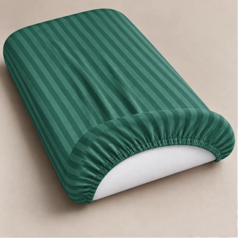 Комплект постельного белья в кроватку  90*110 17-0612 Stripe Emerald - 3
