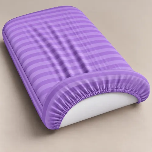 Комплект постельного белья в кроватку 90*110 17-0618 Stripe Purple - 4