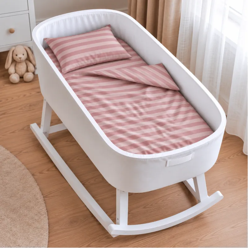 Комплект постельного белья в кроватку 90*110 17-0773 Nude stripes