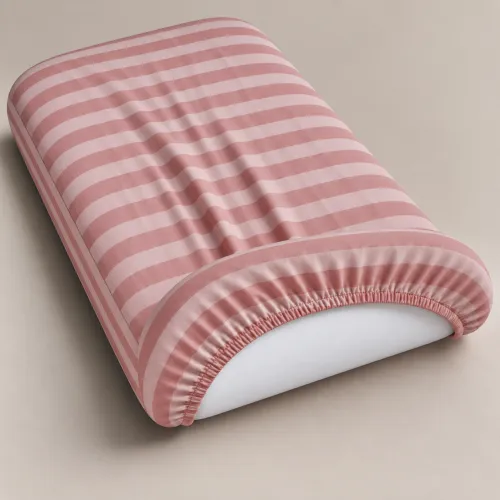 Комплект постельного белья в кроватку 90*110 17-0773 Nude stripes - 4