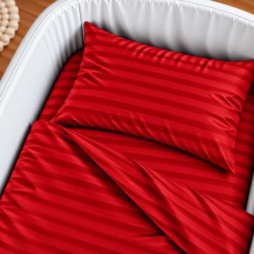 Комплект постельного белья в кроватку 90*110 Satin Jacquard Aldo - 3