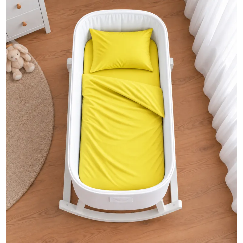 Комплект постельного белья в кроватку 90*110 Satin Light Pro 10-002 Yellow - 1
