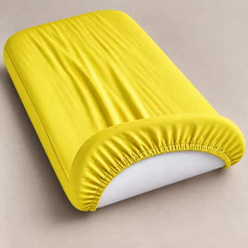 Комплект постельного белья в кроватку 90*110 Satin Light Pro 10-002 Yellow - 4