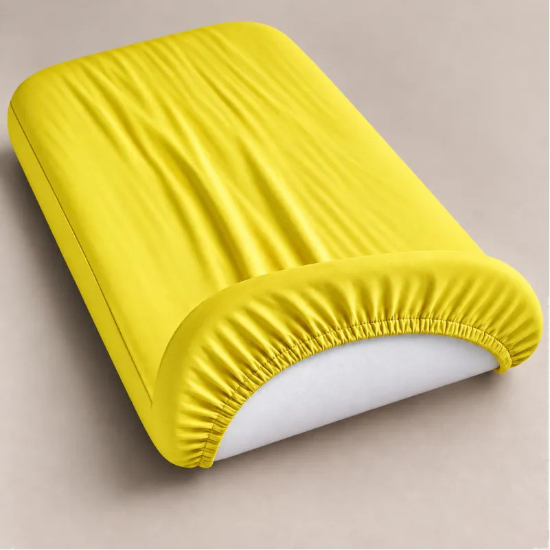 Комплект постельного белья в кроватку 90*110 Satin Light Pro 10-002 Yellow - 3