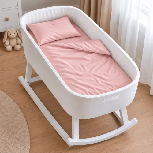 Комплект постельного белья в кроватку 90*110 Satin Light Pro 10-003 Pink - 1