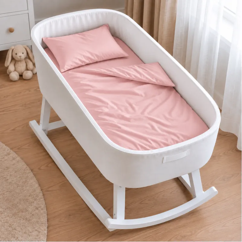 Комплект постельного белья в кроватку 90*110 Satin Light Pro 10-003 Pink