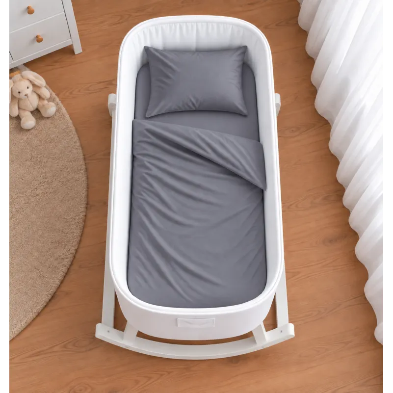 Комплект постельного белья в кроватку 90*110 Satin Light Pro 10-004 Gray - 1