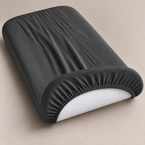 Комплект постельного белья в кроватку 90*110 Satin Light Pro 10-005 Dark Gray - 4