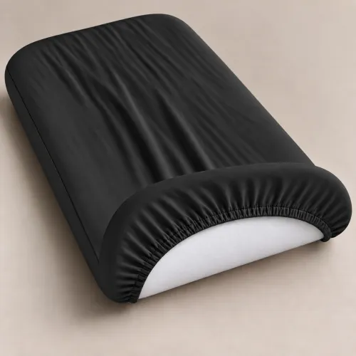 Комплект постельного белья в кроватку 90*110 Satin Light Pro 10-006 Black - 4