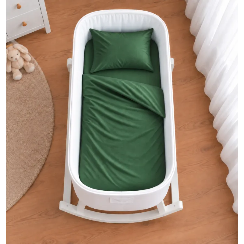 Комплект постельного белья в кроватку 90*110 Satin Light Pro 10-009 Green - 1
