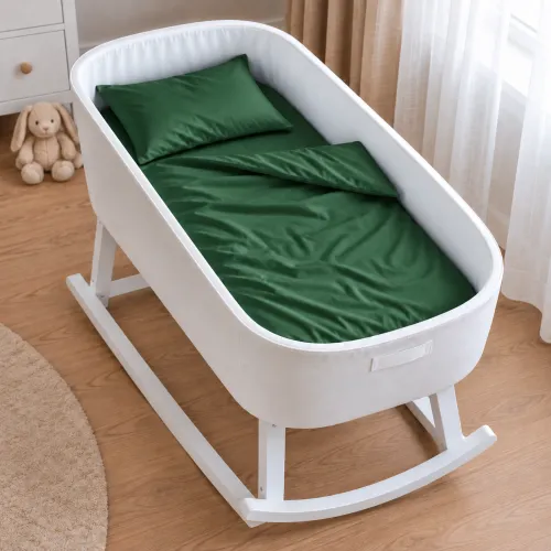 Комплект постельного белья в кроватку 90*110 Satin Light Pro 10-009 Green - 1
