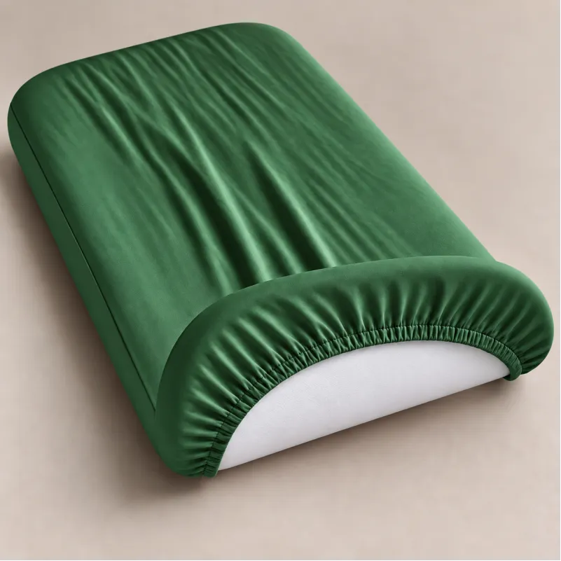 Комплект постельного белья в кроватку 90*110 Satin Light Pro 10-009 Green - 3