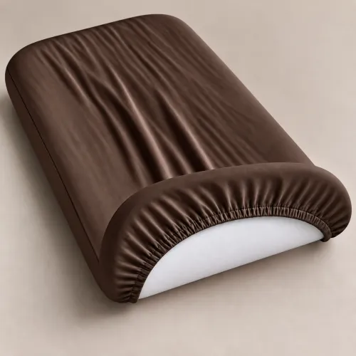 Комплект постельного белья в кроватку 90*110 Satin Light Pro 10-010 Brown - 4